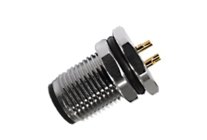 M12 Штекерний паяний тип переднього кріплення A-Кодування 4PIN M12*1.0