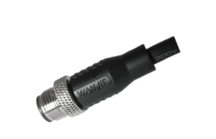 M12 Male Straight UnShield A-Coding 4PIN PUR Cable 2.0M M12X1.0
