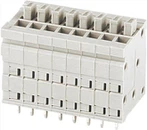 Вертикальна безгвинтова клемна колодка 2,54 мм